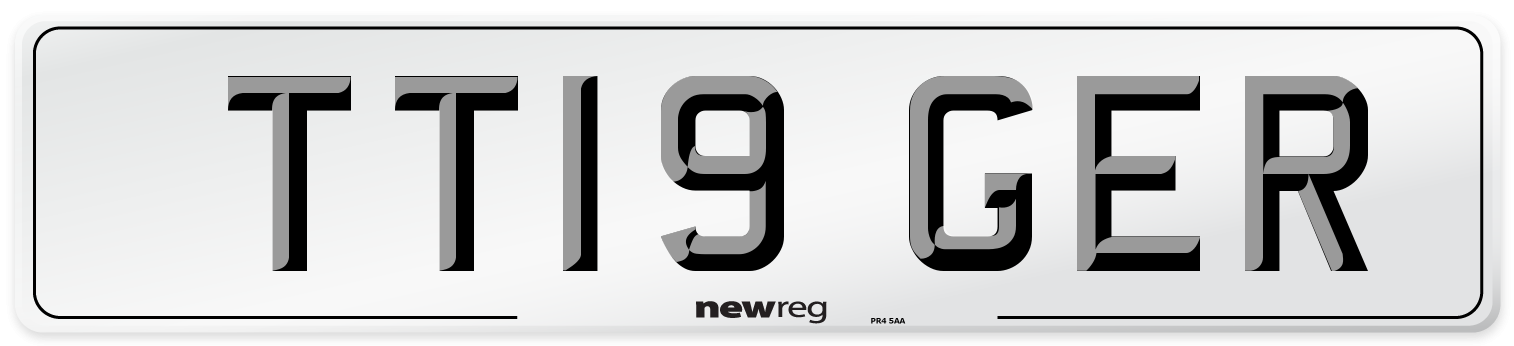 TT19 GER Number Plate from New Reg